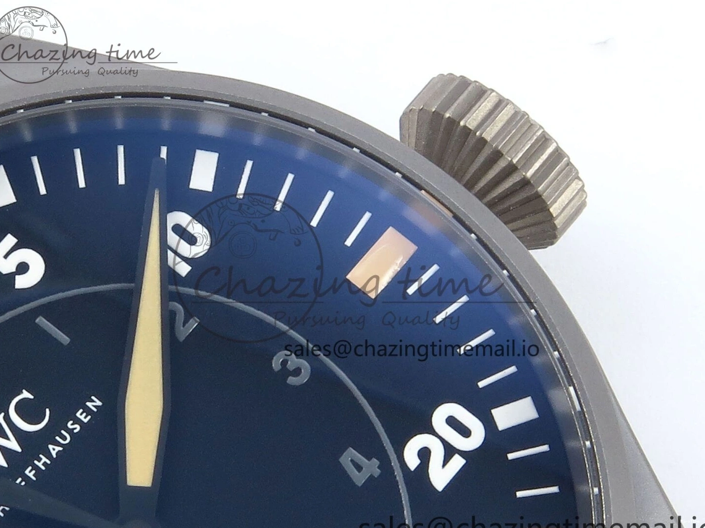 MIROTIME 0225 Big Pilot IW329701 M+F 1:1 Best Edition Black Dial on Brown Leather Strap MY RelaxedFit 7005